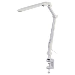 Настольный светильник ЭРА NLED-496-12W-W светодиодный на струбцине белый