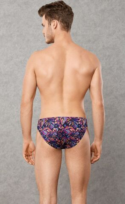 Мужские трусы-слипы с растительным принтом Doreanse Poison Ivy (Размер: XXL) (Цвет: черный)