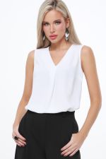 Блузка Рита, вайт DStrend (Акция)