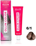 OLLIN COLOR 6/1 темно-русый пепельный 100 мл Перманентная крем-краска для волос