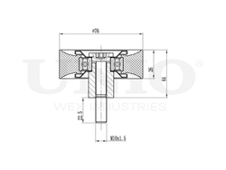 Ролик направляющий приводного ремня UNIO TNS-10202