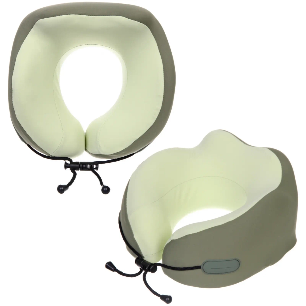 Подушка дорожная «TRIP - Dream», мемори-эффект, цвет зеленый