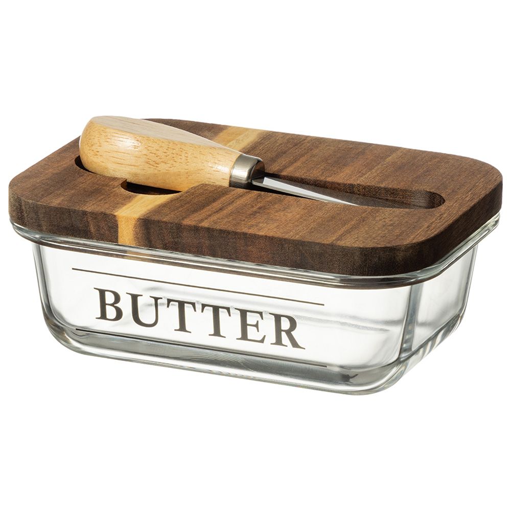 МАСЛЕНКА "NATURE" С НОЖОМ 17*12,5*6,5 СМ