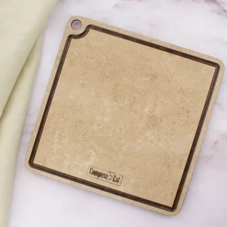 Подставка под горячее/доска для сервировки 24х24см ComposeEat ProFashion порфир кремовый