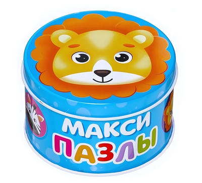 Макси-пазлы 15эл. "Милые зверята" в мет.коробка 7860027 (Puzzle Time)