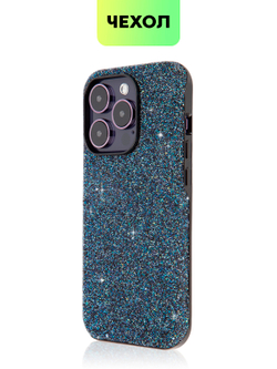 Чехол BROSCORP для Apple iPhone 14 Pro оптом (арт. IP14PRO-CRYSTAL-BLUE)