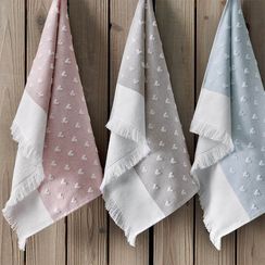 Полотенце облегченное HEARTS жаккард TIVOLYO HOME Турция