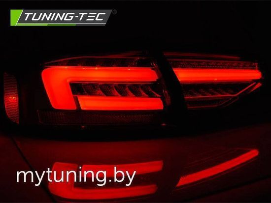 Задние фонари для Audi A4 B8 Sedan (12-15) LED динамические черные светлые