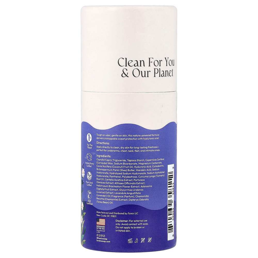 fomin, дезодорант для всего тела, без алюминия, лаванда и ромашка, 50 г (1,76 унции)