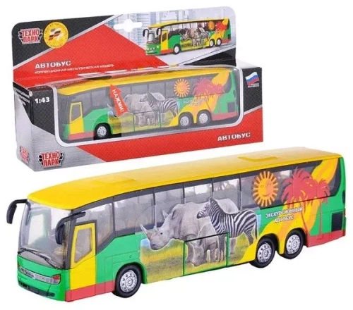 АВТОБУС 18,5 см, откр. двери, инерц., свет+звук