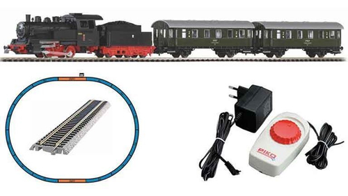 Стартовый набор "Пассажирский поезд с паровозом, PKP"