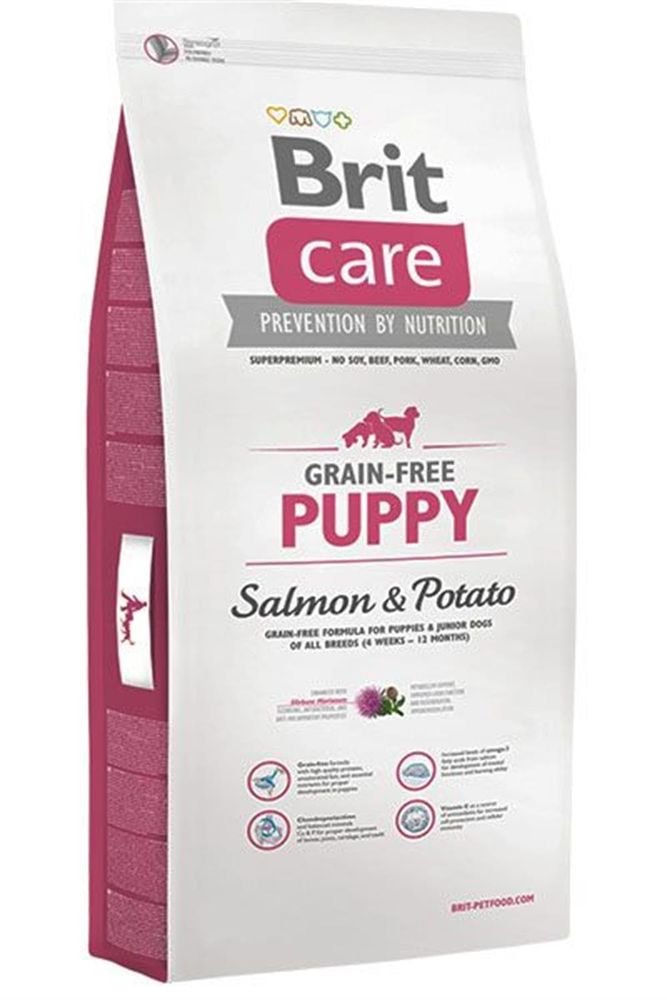 Brit Care 3кг salmon junior беззерновой корм для щенков с лососем Brit Care 3кг salmon junior беззерновой корм для щенков с лососем