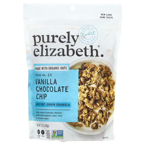 Purely Elizabeth, Гранола с древними зернами, ваниль и шоколадная крошка, 340 г (12 унций)