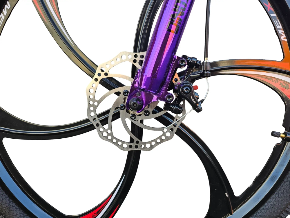 Велосипед Dinos 26" 21скор (стальная рама, диск. тормоз, Литые диски 6 лучей) Фиолетовый (DIN-40-1)