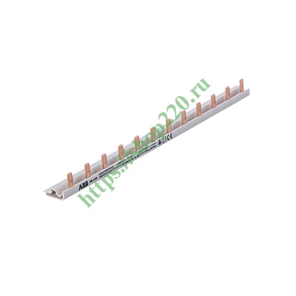 Гребенчатая шина PS1/12 1-полюсная 12 модулей 63А ABB 2CDL210001R1012