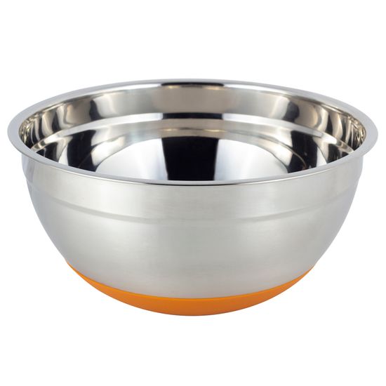 Миска 24х11 см. из нержавеющей стали Kamille КМ-4349 с силиконовым дном