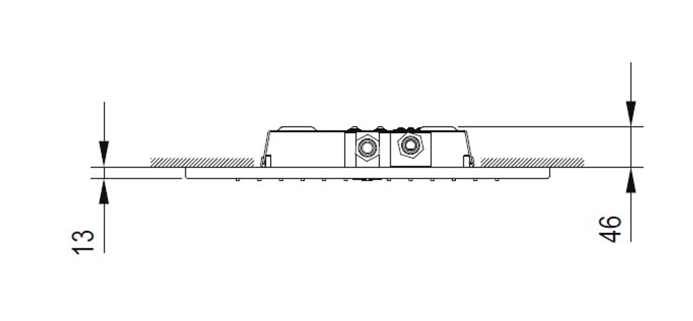Fantini Встраиваемая часть для многофункционального потолочного душа AcquaDolce 69 00 L001A
