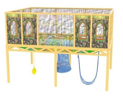 Вязаная сеть с увеличенной рамой 4,4*3*3,4м