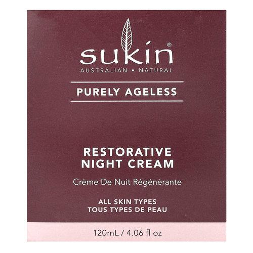 Sukin, Purely Ageless, восстанавливающий ночной крем, 120 мл (4,06 жидк. унц.)