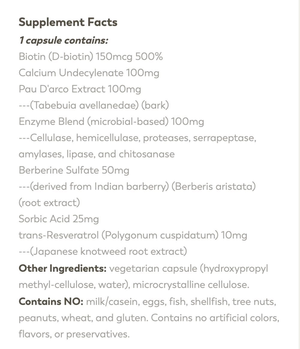 Klaire Labs - Candida Complex 90 capsules