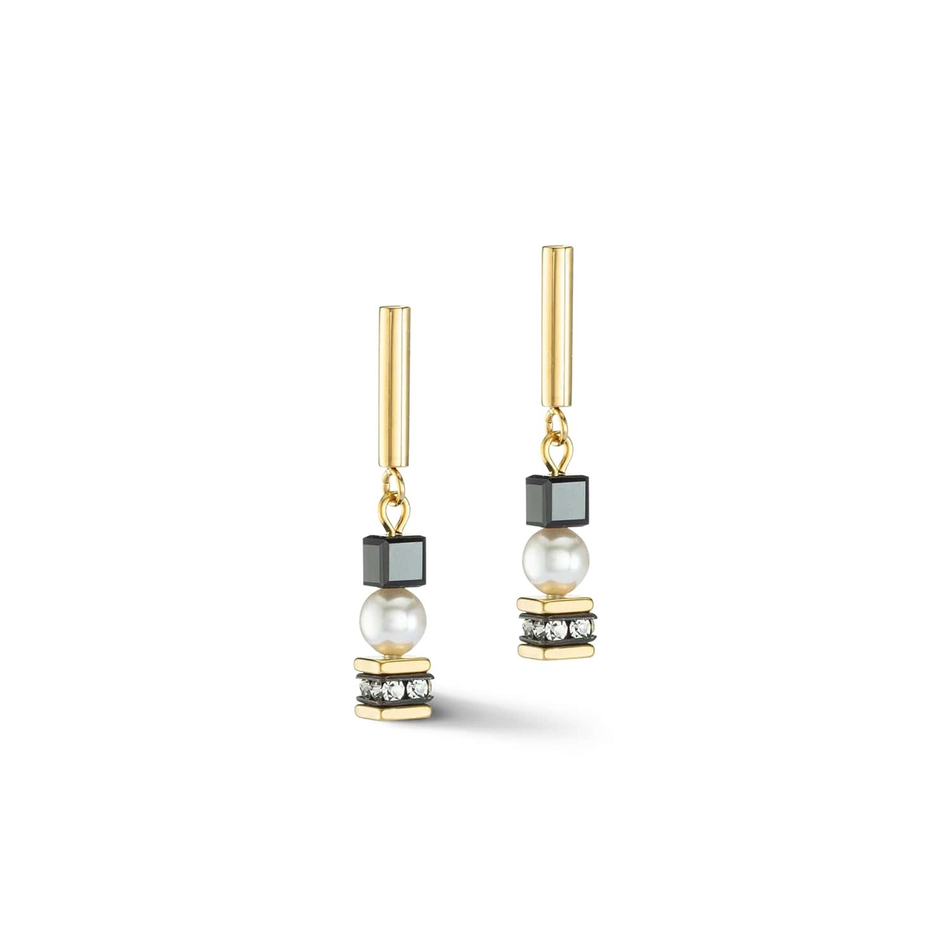 Серьги Coeur de Lion Black-Gold 4085/21-1316