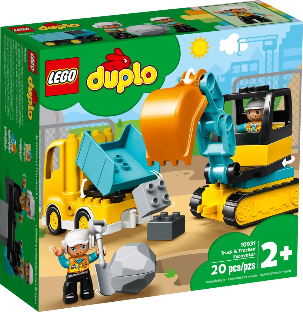 Конструктор LEGO Duplo 10931 Конструктор Грузовой и гусеничный экскаватор