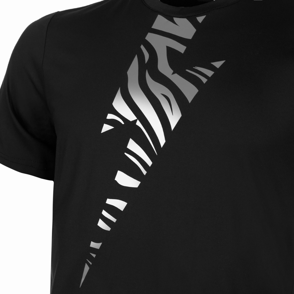 Мужское теннисное поло Hydrogen Tech Tiger T-Shirt Men - Black, Silver
