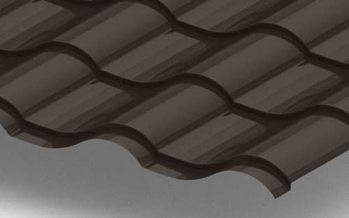 Металлочерепица Монтерроса с покрытием PURETAN®, 0,50 мм, цвет RR32