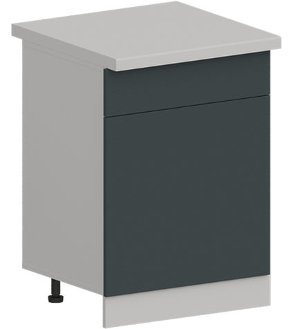 Кухня Модуль ШН1Я 601М Графит / Бирюзовая мята