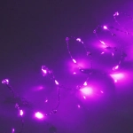 Гирлянда для дома НИТЬ «Льдинка» 5 м 50 ламп LED, 8 реж,IP-20, Фиолетовый