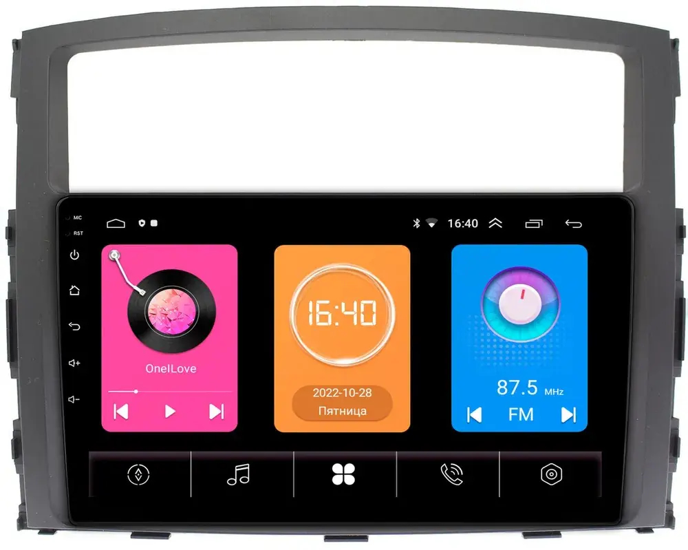 Магнитола Mitsubishi Pajero 4 2006-2022 - OEM GT9-9069/9070 на Android 10, 2ГБ-16ГБ