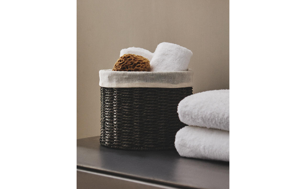Zara Home Корзина из нержавеющей стали, цвет коричневый, 25 см