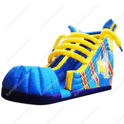 Надувная горка "Ботинок" 9*4*6 м