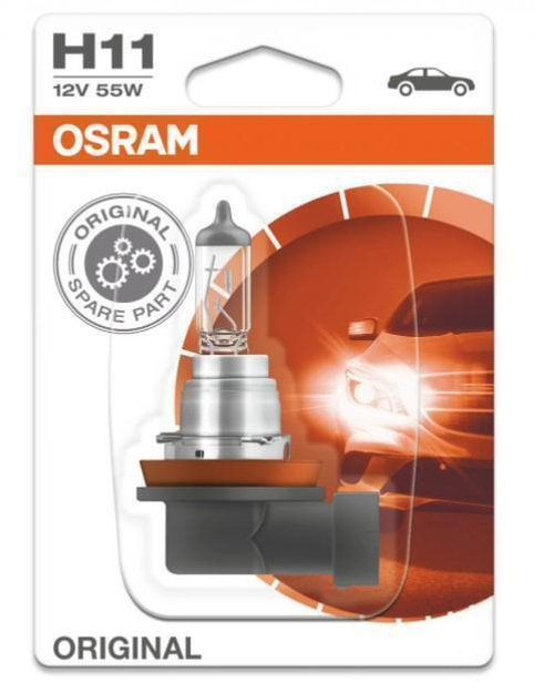 Лампа 12 В H11 55 Вт блистер Osram