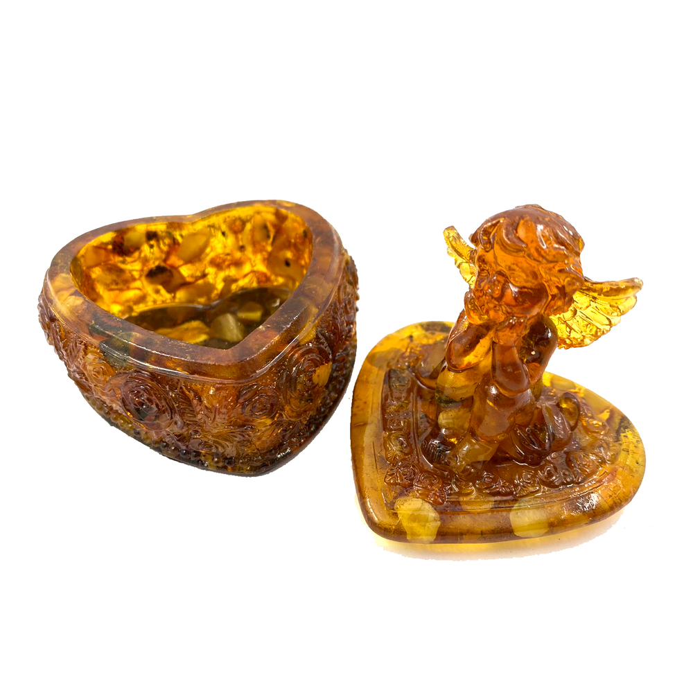 Шкатулка "Сердце" с ангелом
