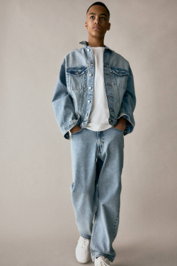 H&M Комплект из двух джинсов свободного кроя, черный