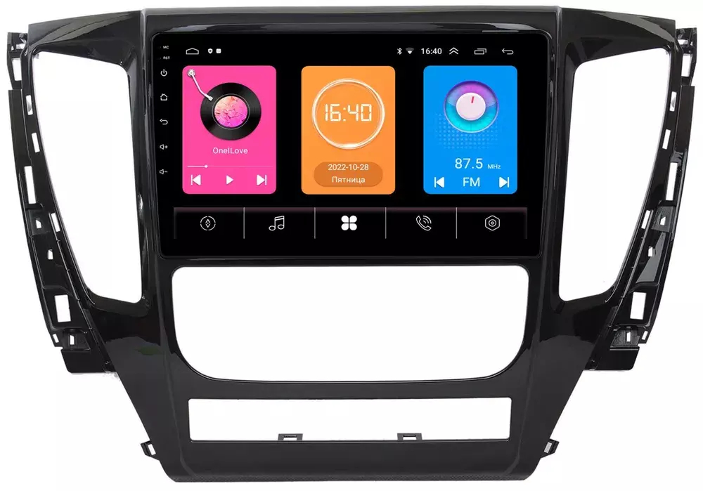 Магнитола для Mitsubishi Pajero Sport 3 2016-2021 (АКПП) - OEM GT9-9155 на Android 10, 2ГБ-16ГБ