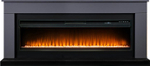 Каминокомплект Bergen 60 SFT (Разборный) - Серый графит с очагом Vision 60 LED
