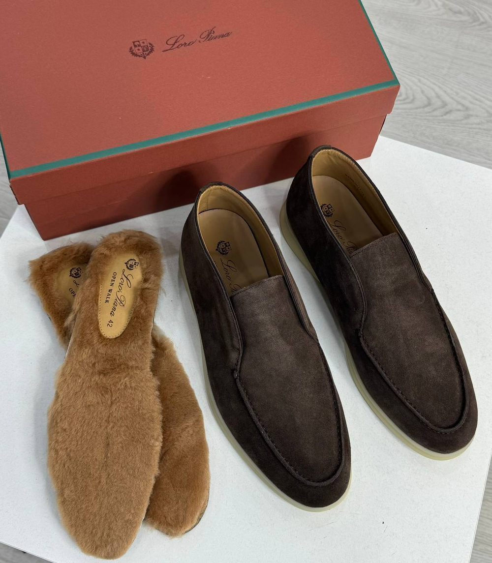 Лоферы Loro Piana с меховой стелькой, арт. 463627651