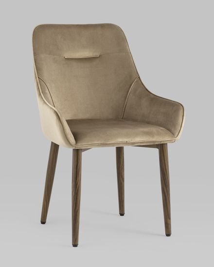 Стул Диана велюр бежевый 4 шт