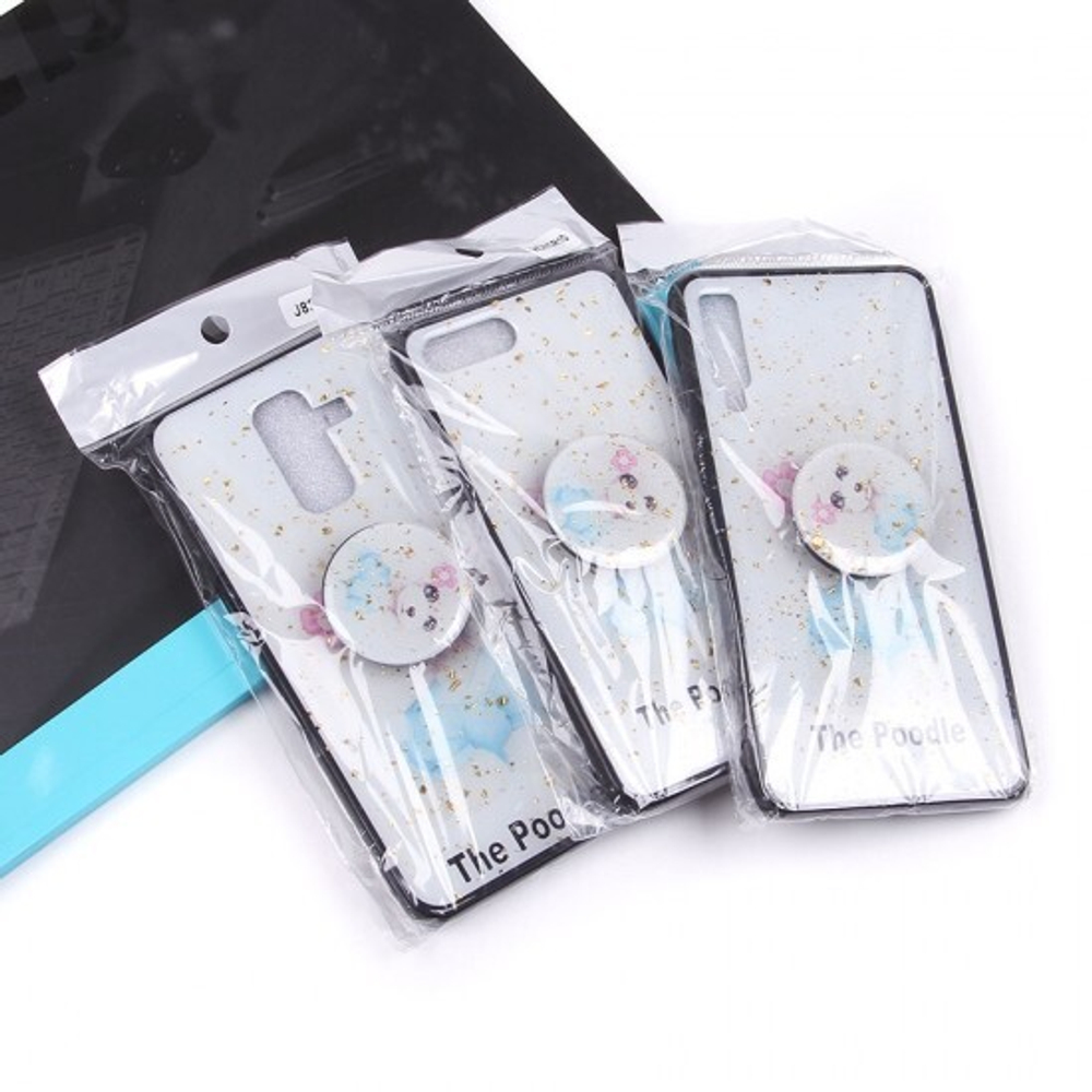 Чехол ТПУ с попсокетом для Samsung Galaxy A6 (2018), 010898