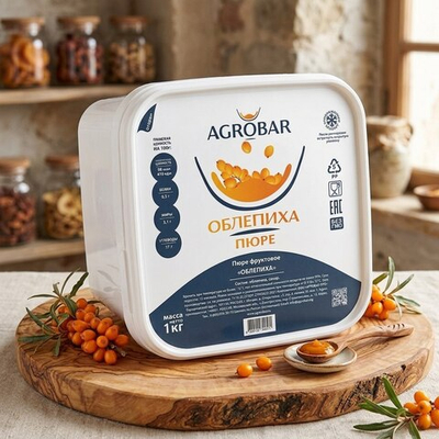 Пюре замороженное Облепиха "Agrobar" 1 кг (Россия)