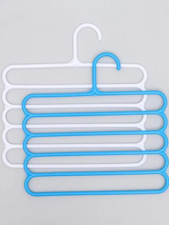 Вешалка для брюк и юбок Доляна, 5 уровней, 31×31 см, цвет МИКС