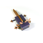 Аксолотль MineCraft стилизованный (из игры Майнкрафт), 3D Печать, 7х5х10см, медно-фиолетовый