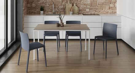 Стул пластиковый Papatya Evo-S, антрацит