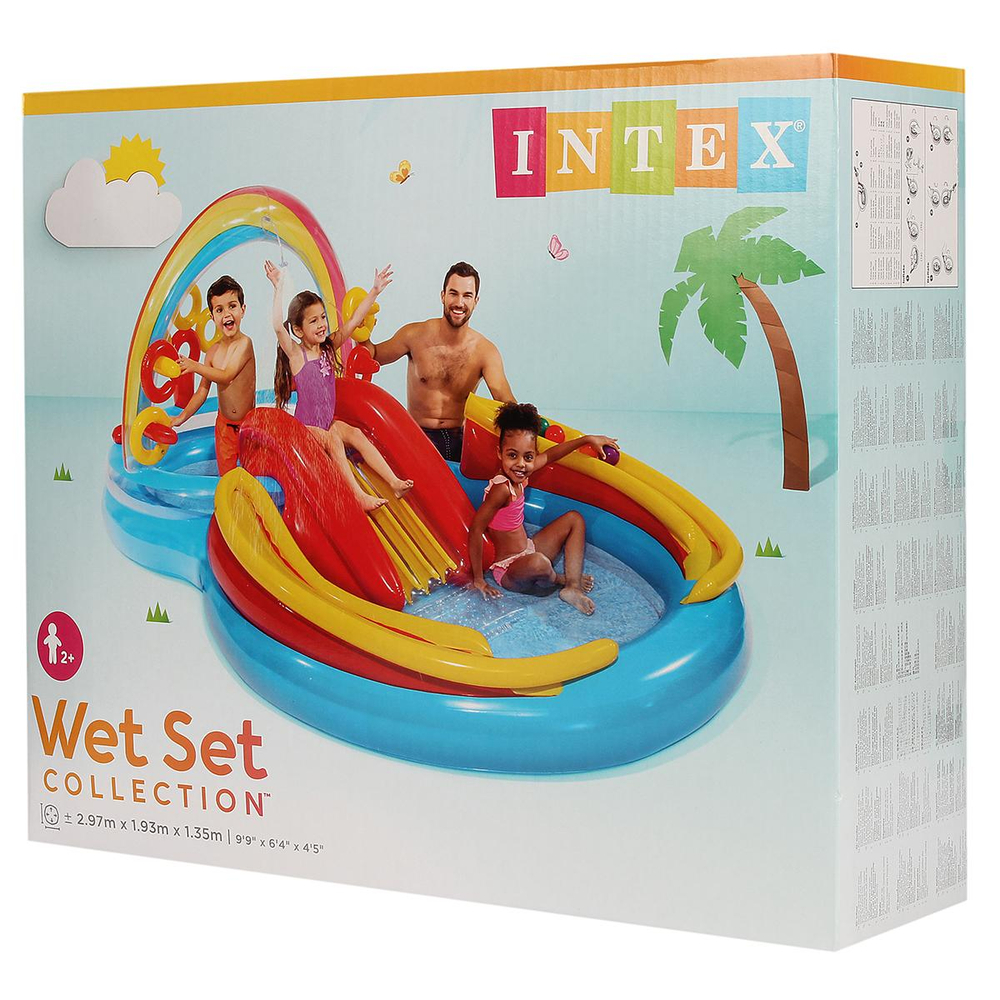 Игровой центр c бассейном Радуга от 3 лет 297*193*135 см Intex 57453/720676