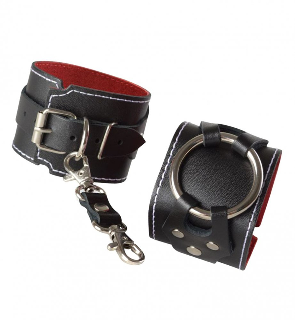 Наручники Sitabella чёрные кожа