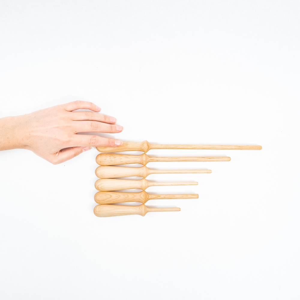 Набор палочек для набивки игрушек, подушек (деревянные штопферы). SHN1