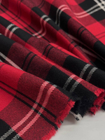 Хлопок фланель Ralph Lauren в красно-черную клетку