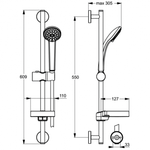 Душевой гарнитур Ideal Standard IDEALRAIN SOFT B9503AA для душа